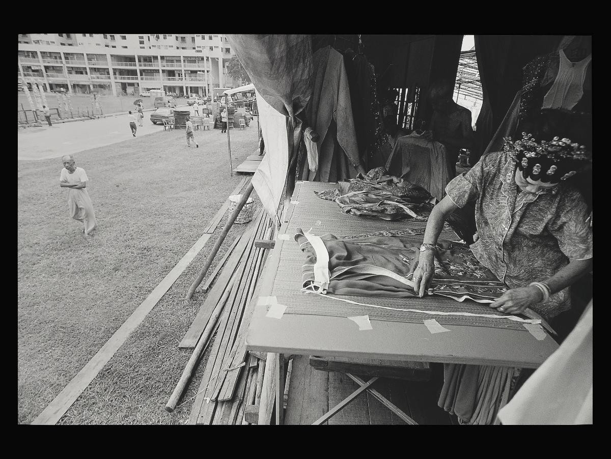 Backstage of local opera (wayang) at Chinatown (牛车水地方戏的后台) (2) at open area beside Sago Lane