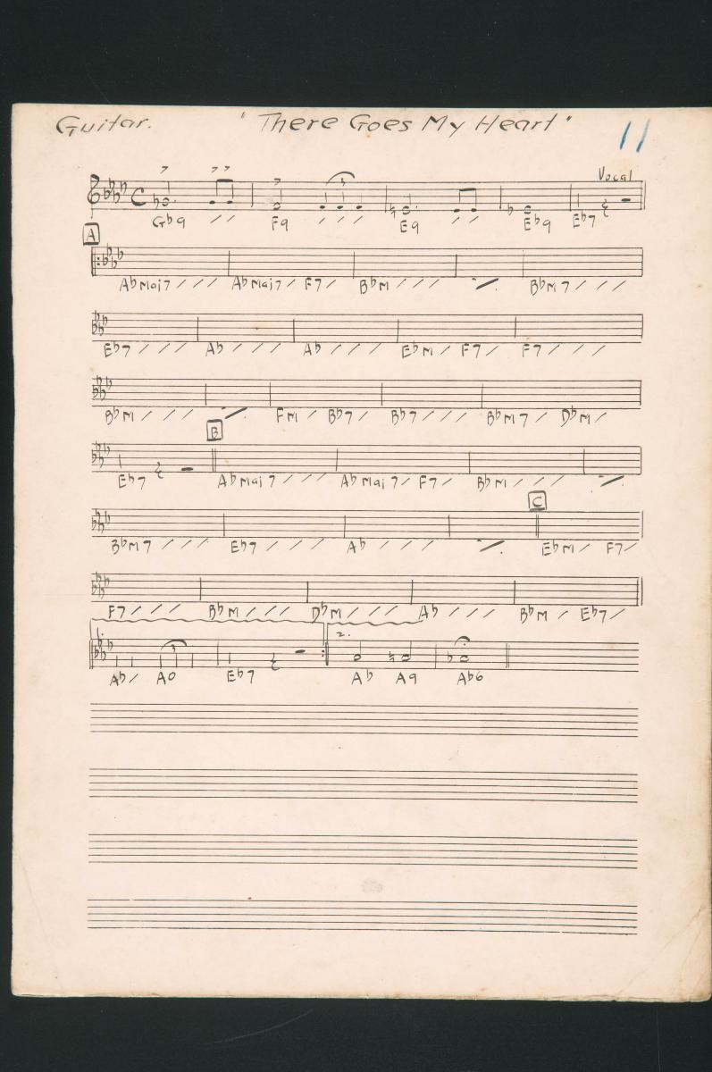 ‘There Goes My Heart’ music score