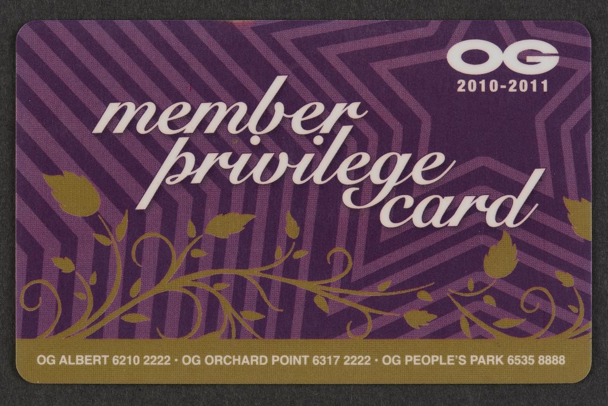 OG member privilege card
