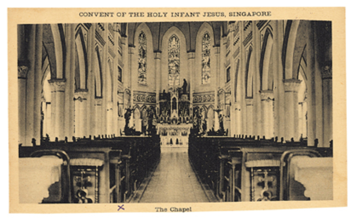 c1920 Chapel of the Convent of the Holy Infant Jesus Postcard