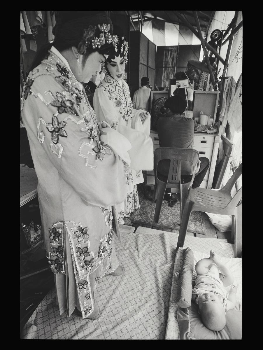 Backstage of local opera (wayang) at Chinatown (牛车水地方戏的后台) (1) at open area beside Sago Lane