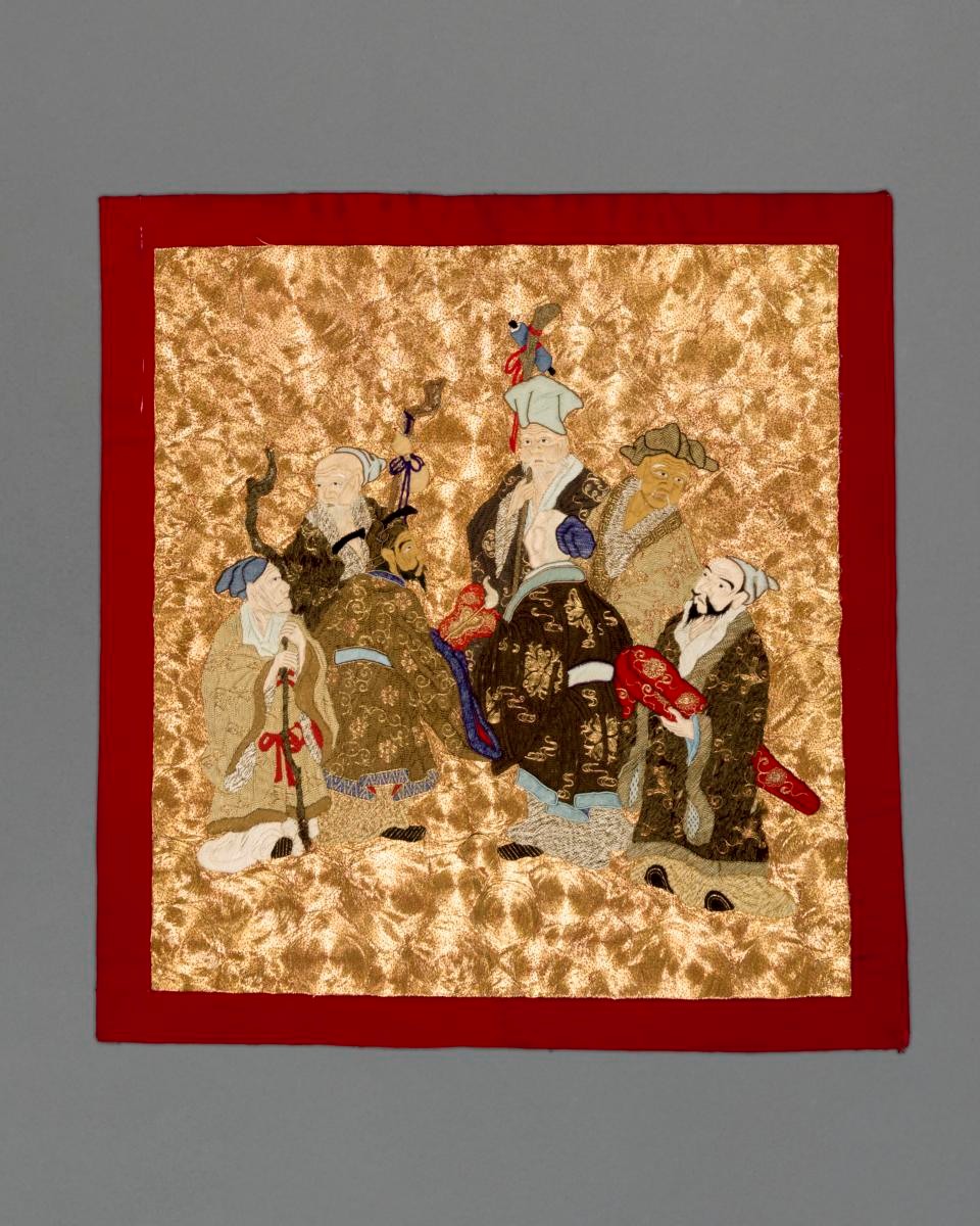 Fukusa with the Seven Sages of the Bamboo Grove