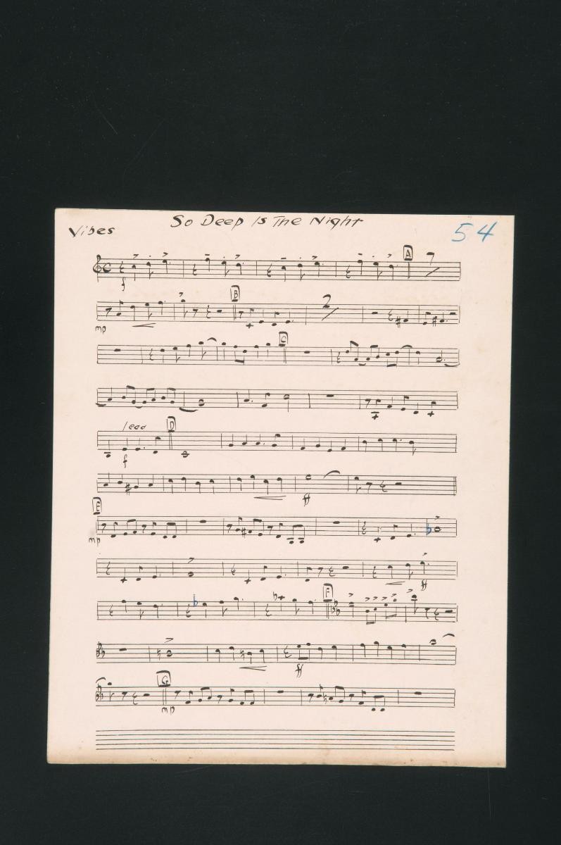 ‘So Deep is the Night’ music score