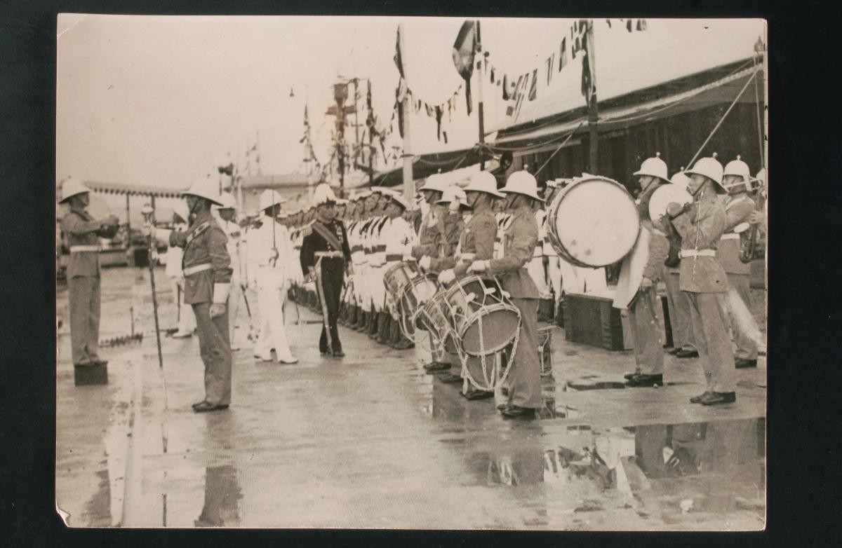Sir Shenton Thomas opening King George VI Graving Dock