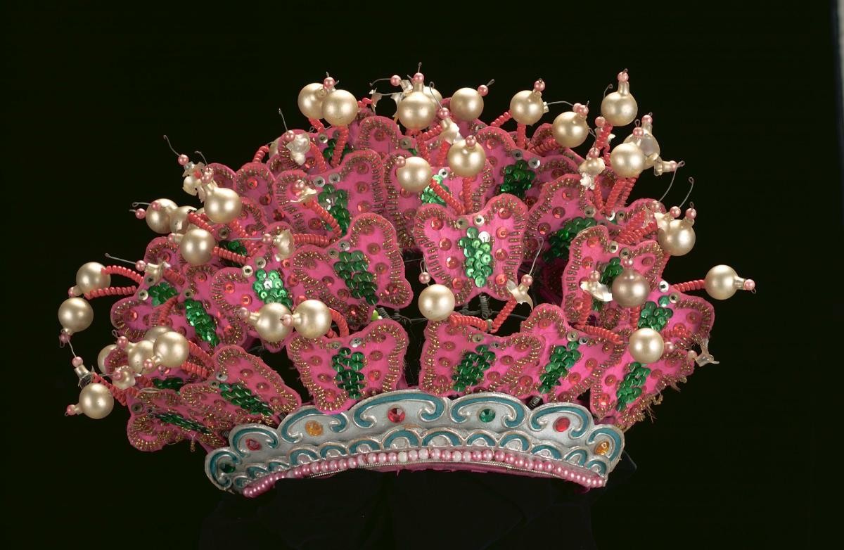 Chinese opera wedding hat