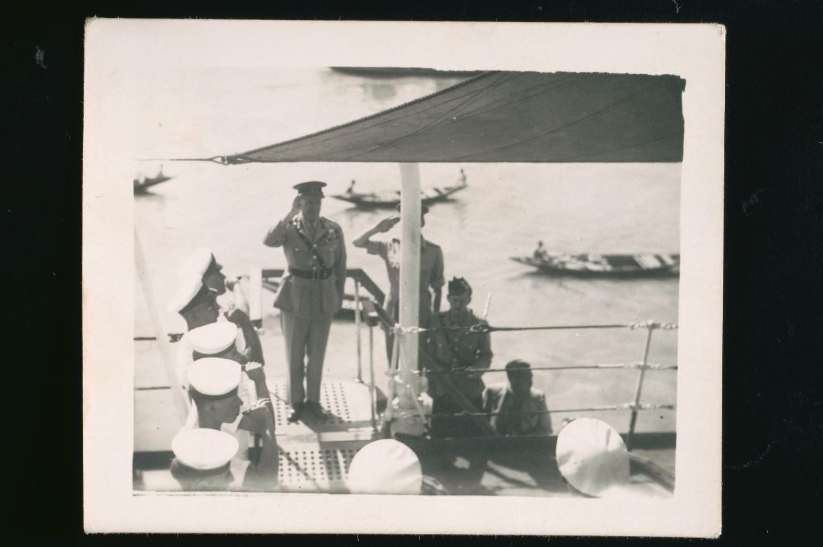 General Archibald Wavell on board the HMS Sussex