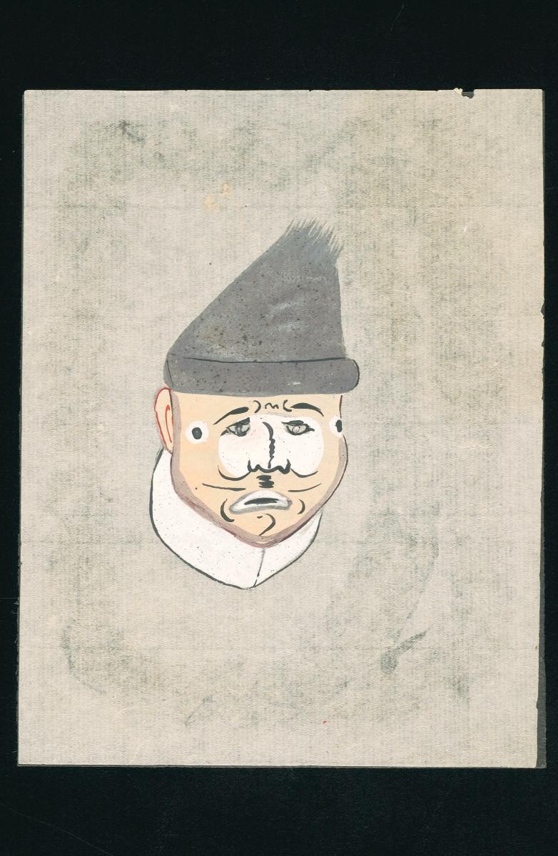 Opera face drawing of Gan Jiao Fu