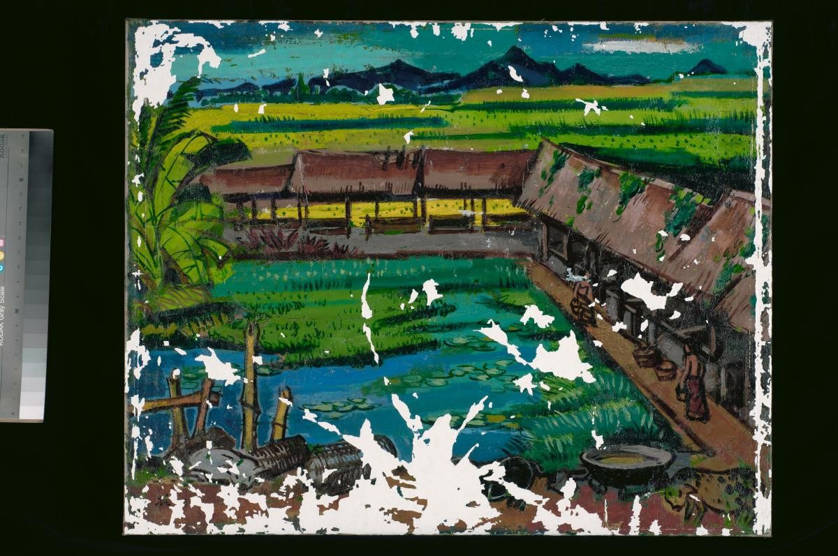 Bali Village with Pond