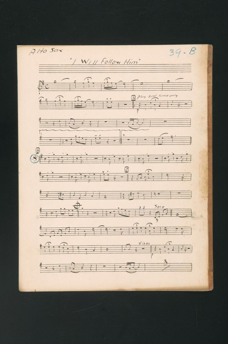 ‘I Will Follow Him’ music score