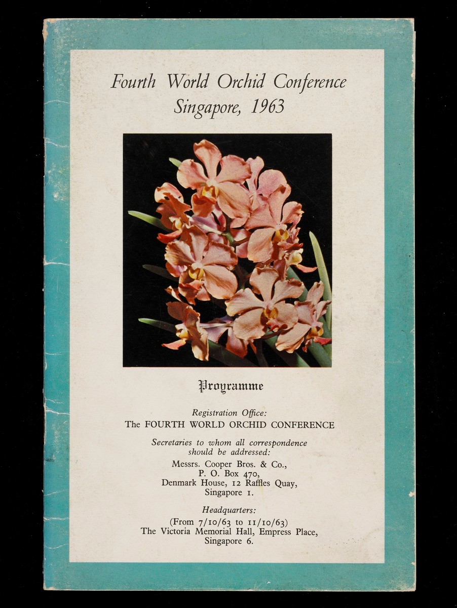 Programme booklet for the Fourth World Orchid Conference