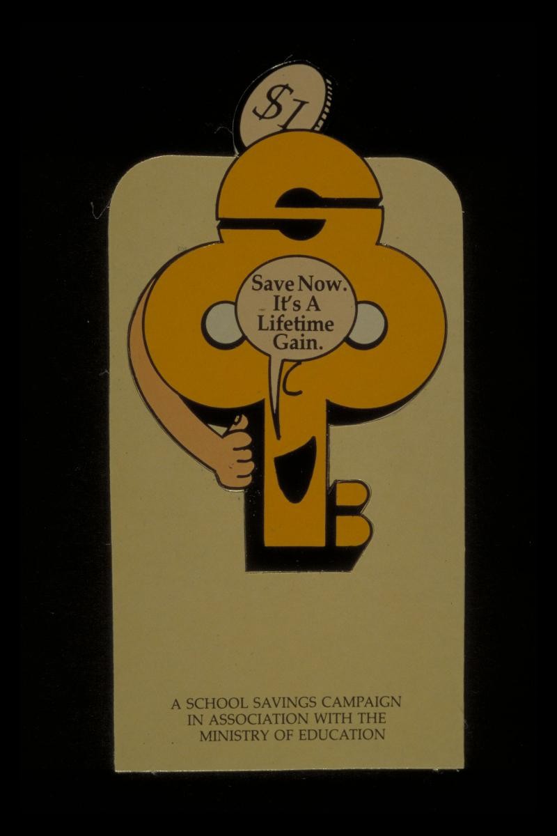 POSBank bookmark for the National School Savings Campaign