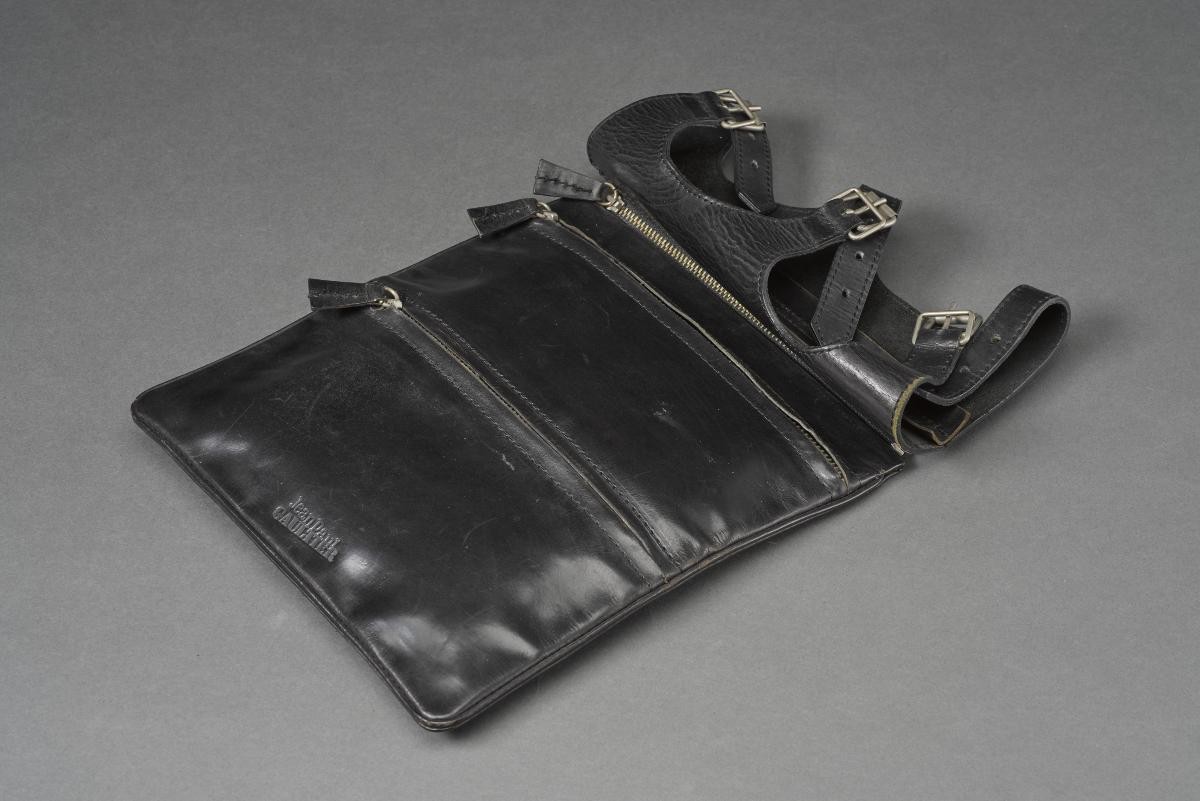 Jean Paul Gaultier black detachable wrist guards