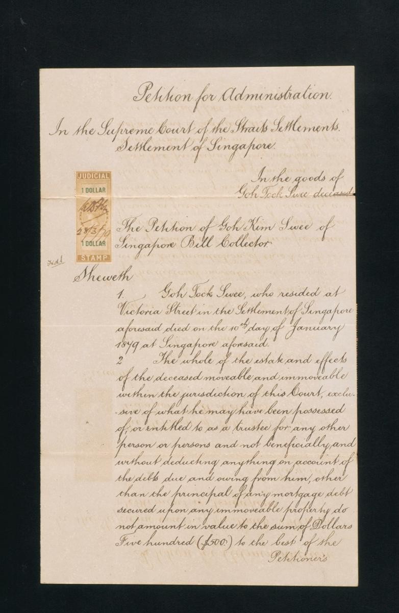 Petition of Goh Kim Swee