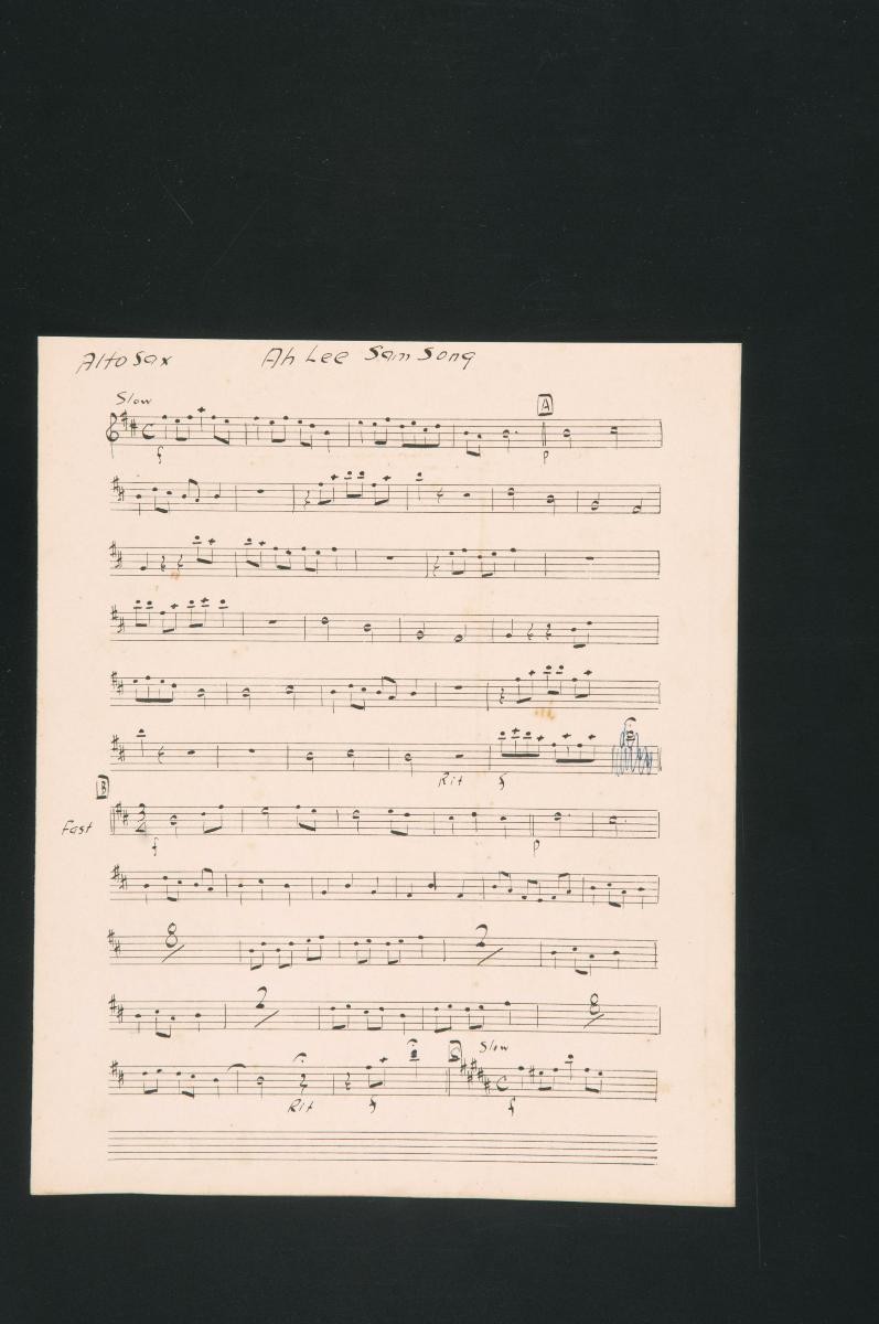 ‘Ah Lee Sam Song’ music score