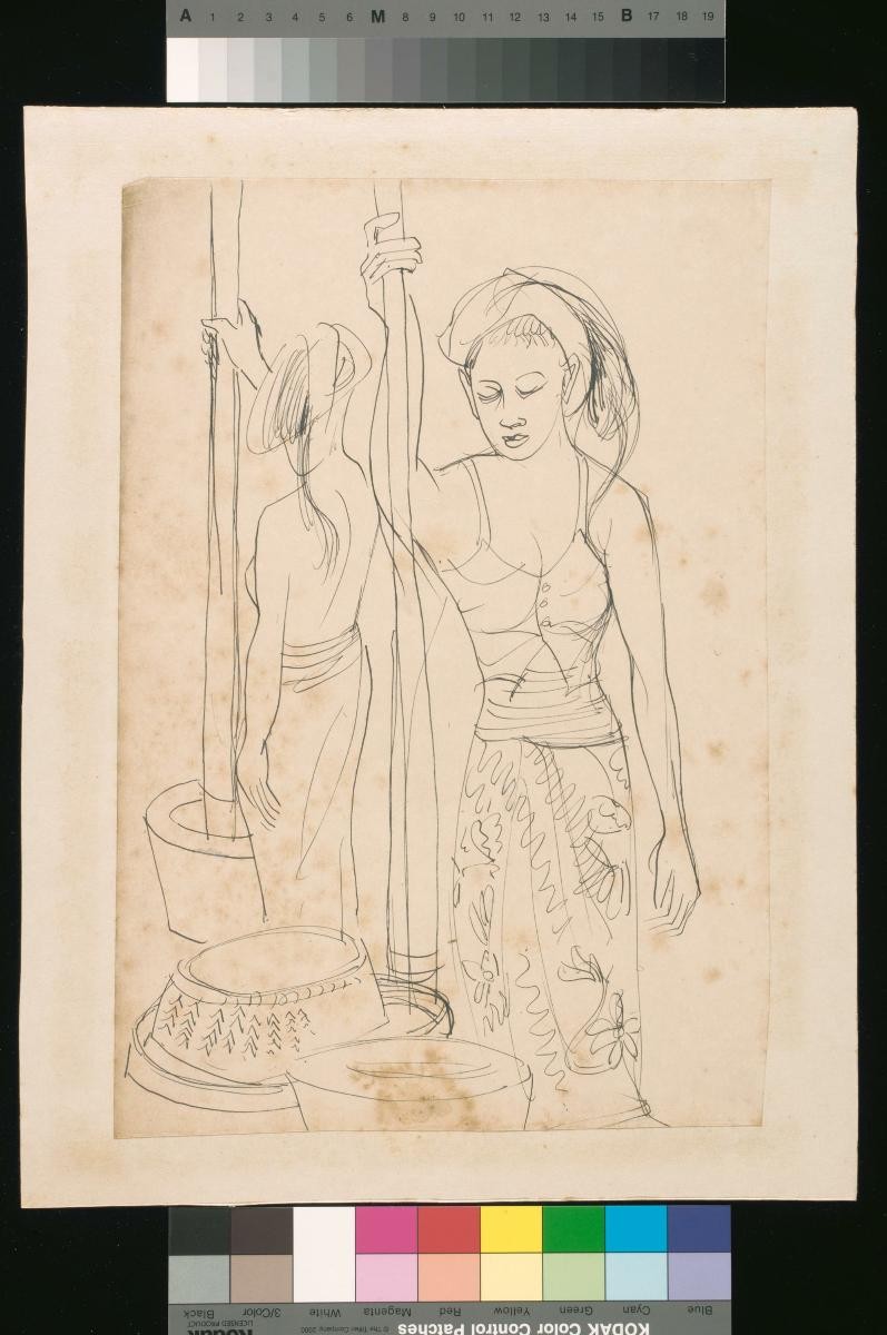 (Untitled) Two Women Pounding Rice