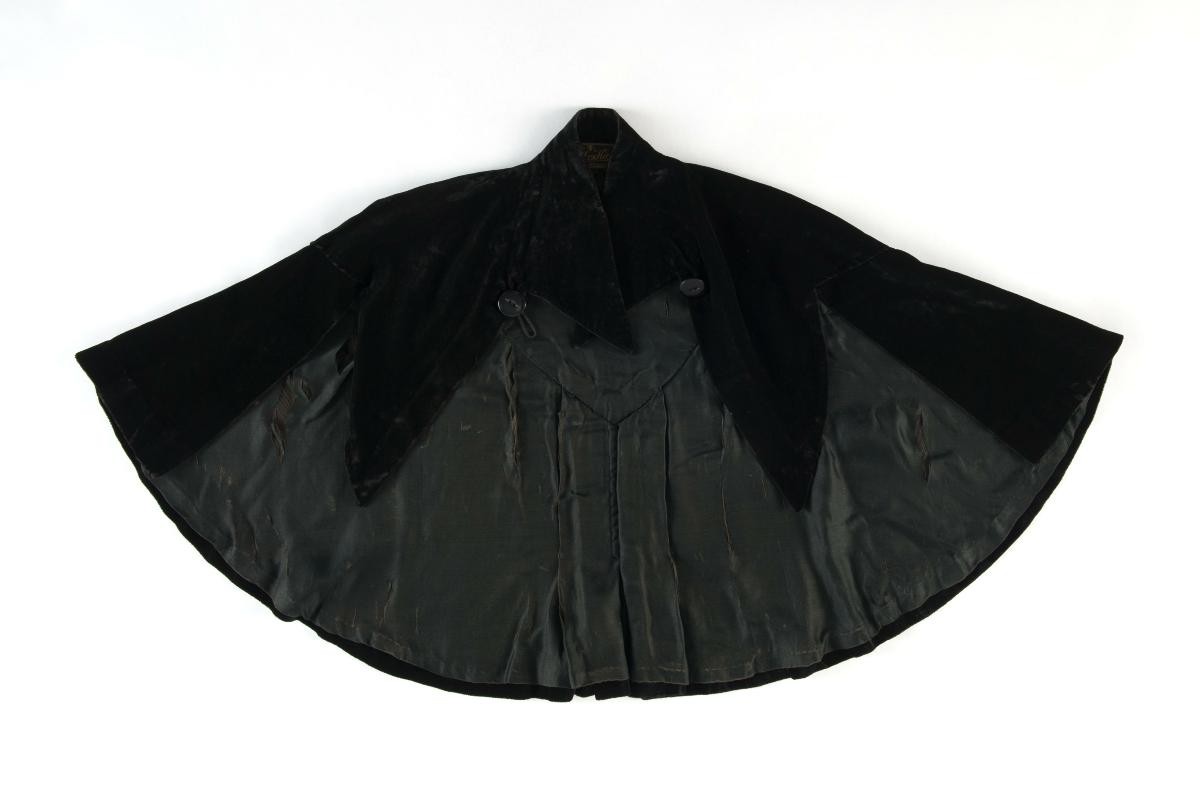 Black evening cape