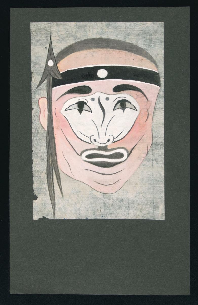 Opera face drawing of Lang Zi (Loafer)
