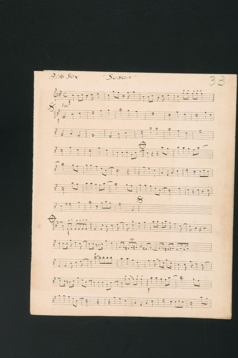 ‘Susan’ music score