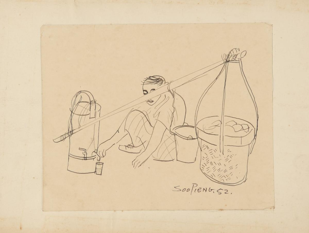Untitled (Hawker Taking a Break)