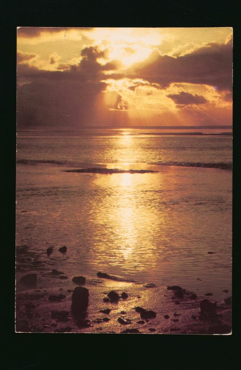 View of the sunset from Changi Beach