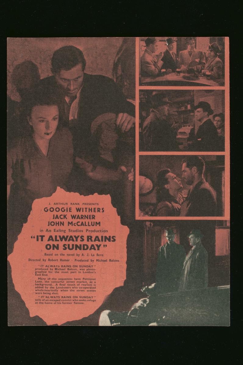 ‘It Always Rains on Sunday’ film poster