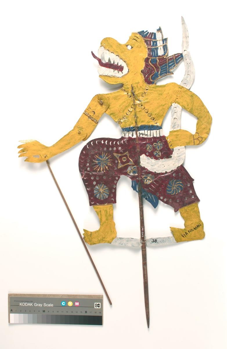 Shadow puppet, monkey warrior