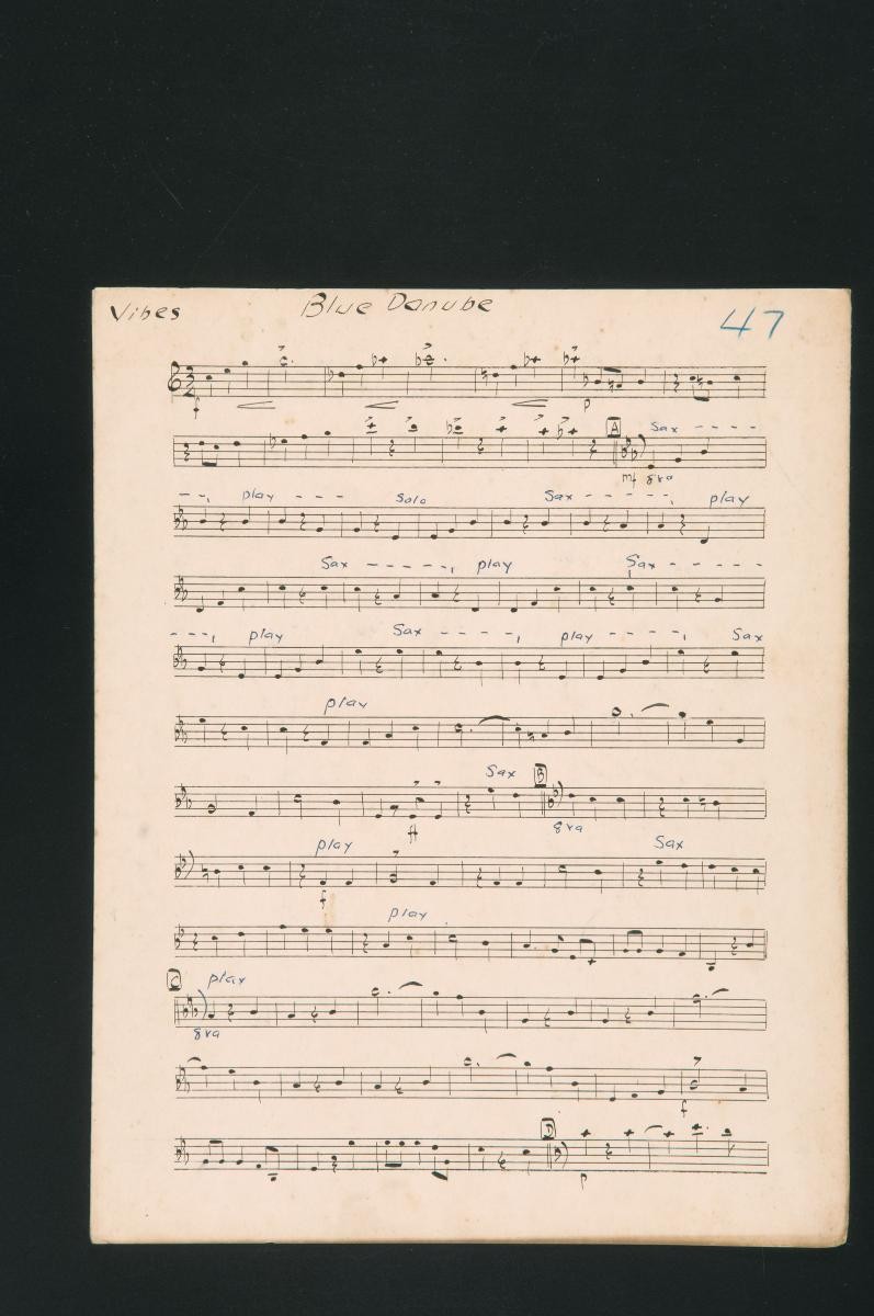 ‘Blue Danube’ music score
