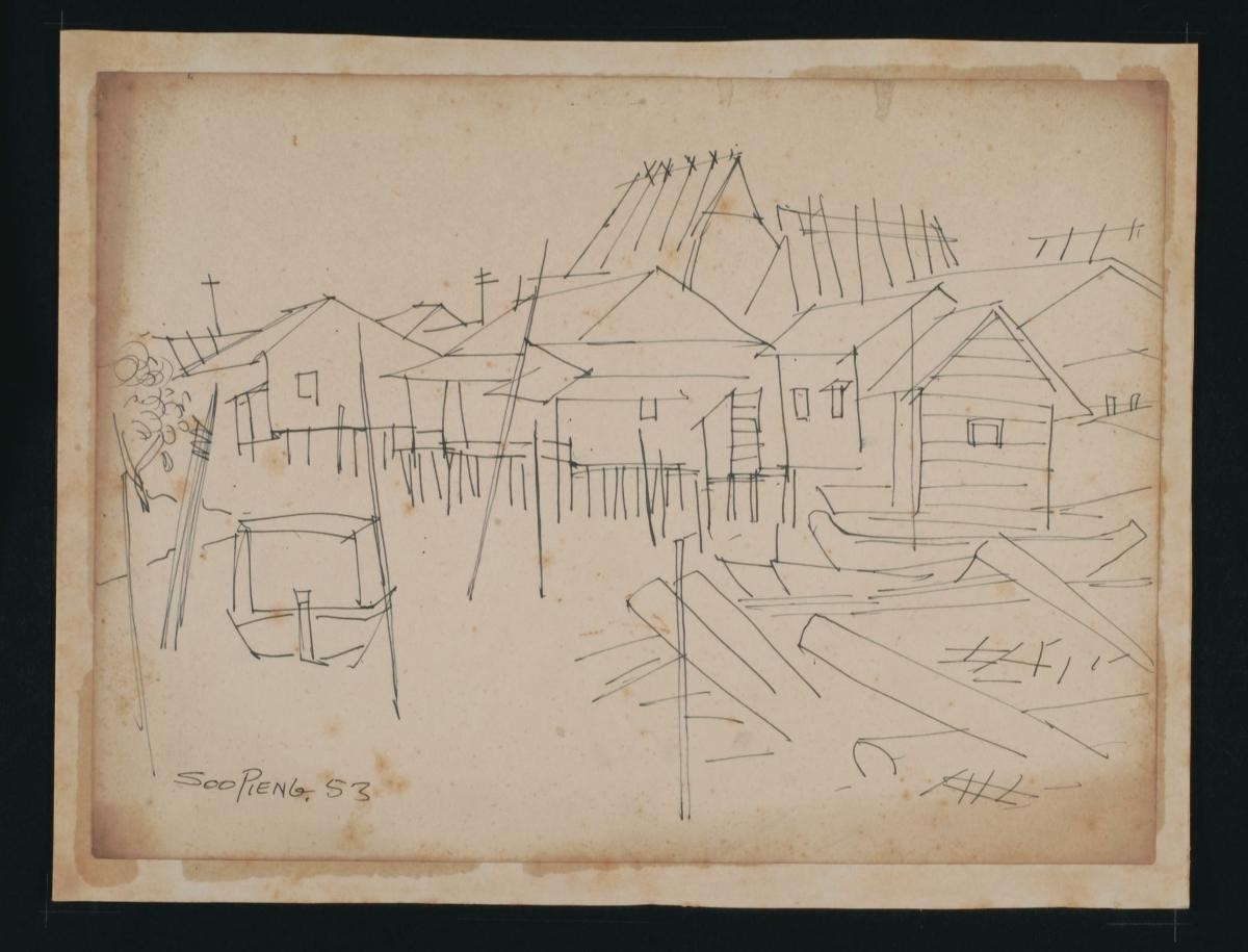 Untitled (Wooden House on Stilts)