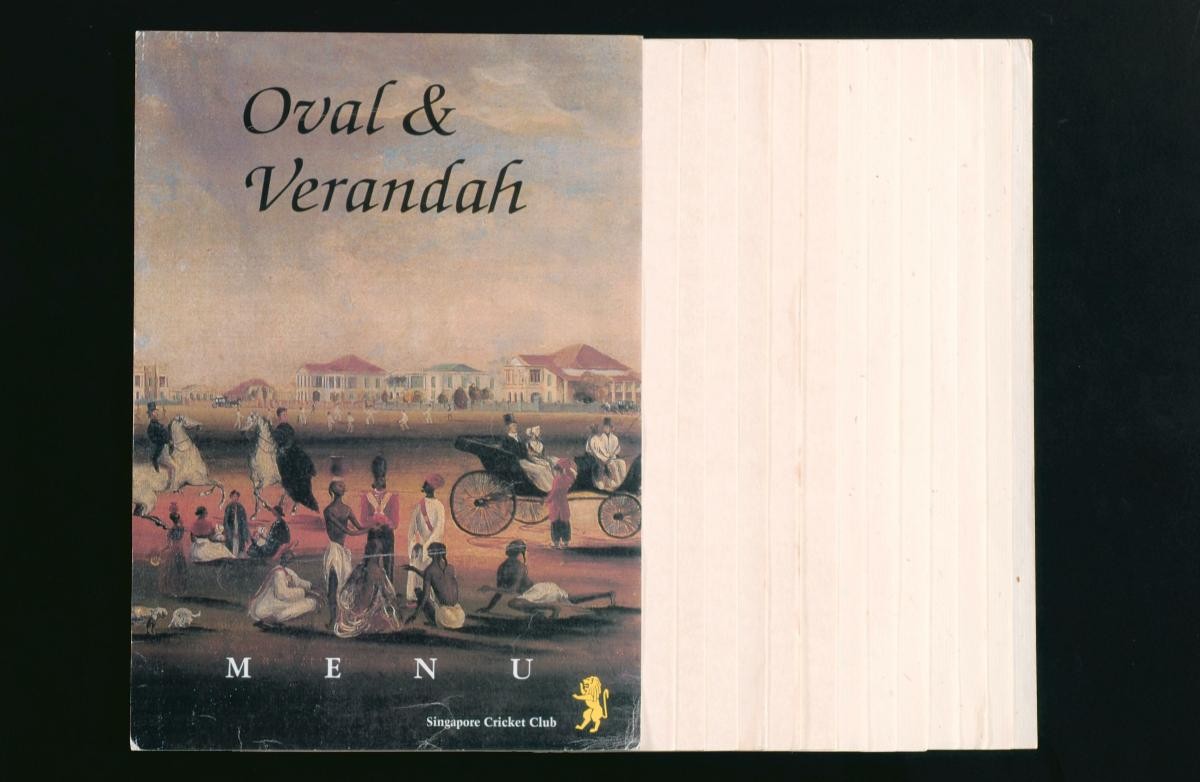 Menus from Oval and Verandah Restaurant