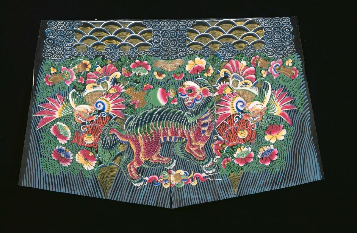Part of a paper robe