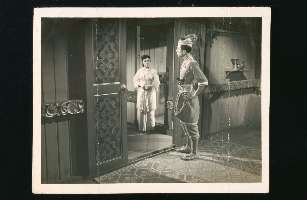 A scene from the film, 'Selendang Delima'