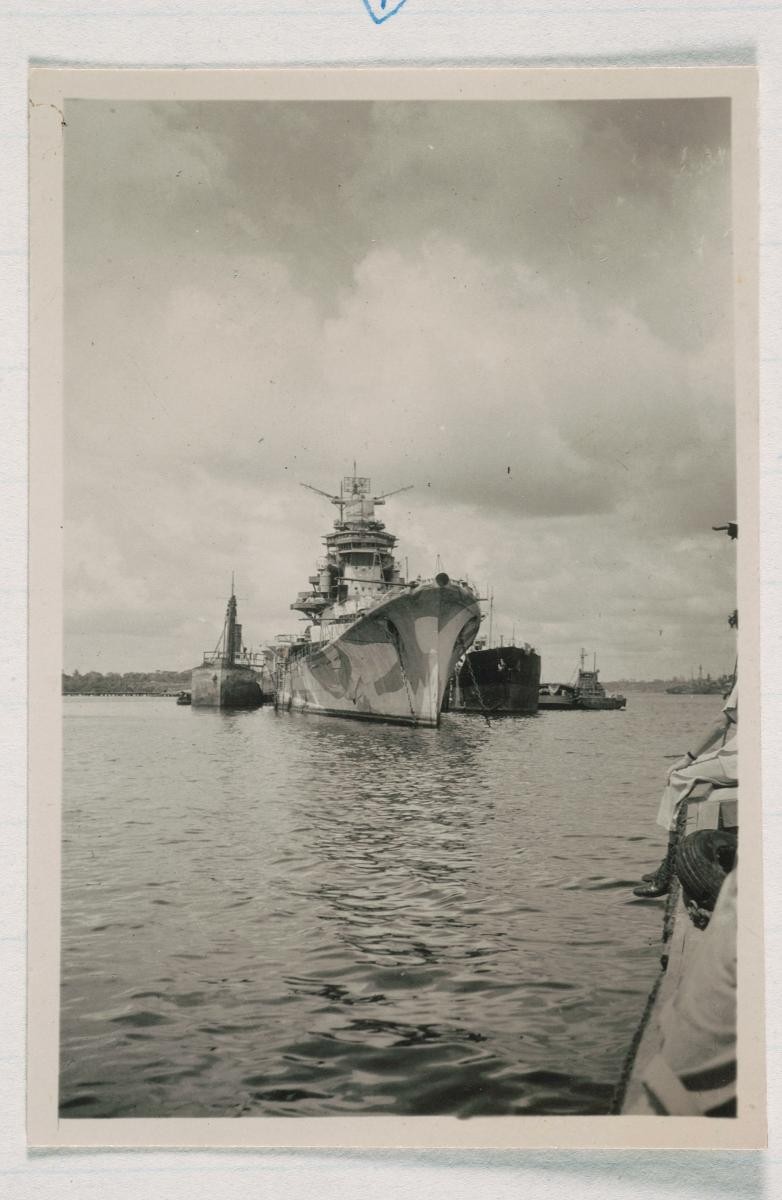 A surrendered Japanese cruiser