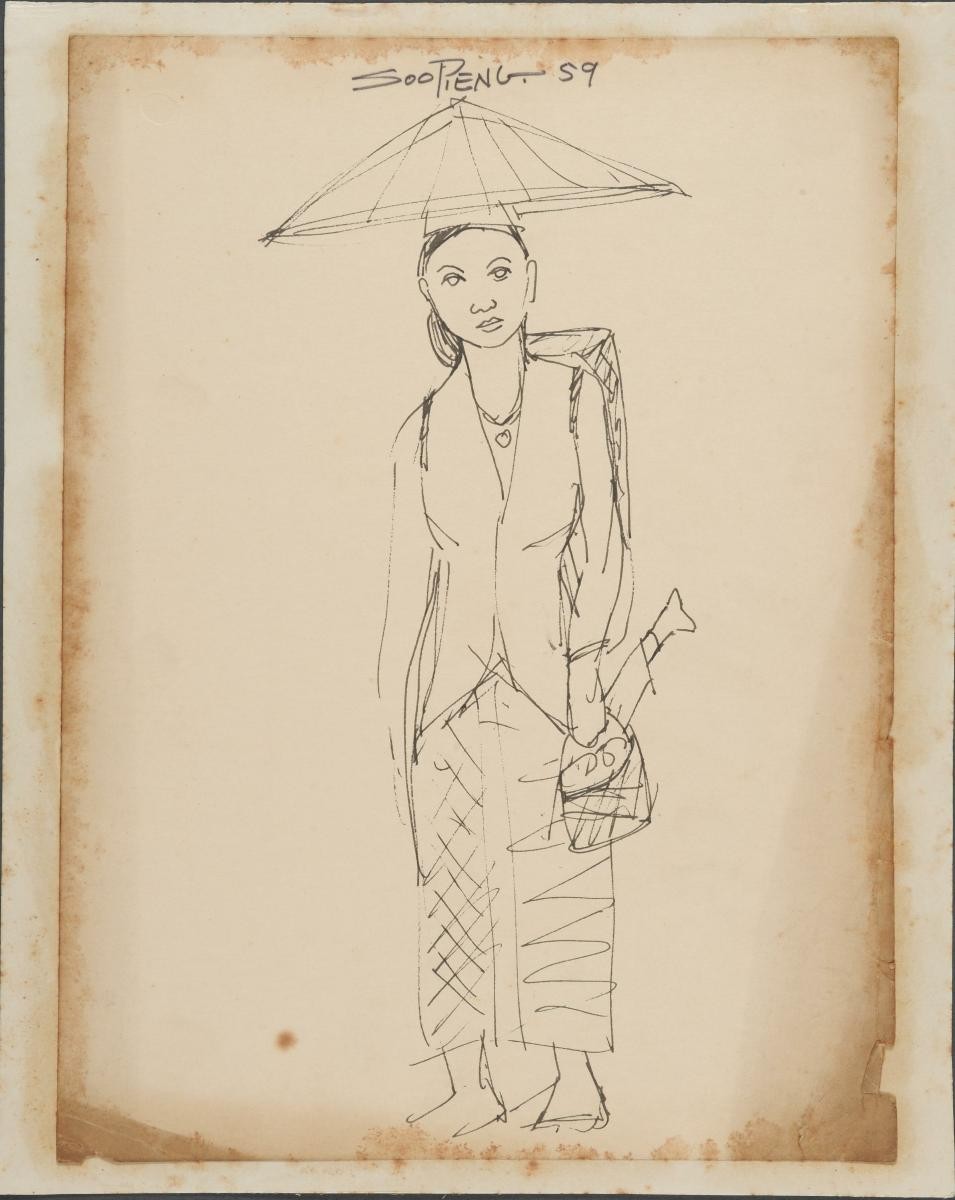 Untitled (Woman with Hat and Basket)
