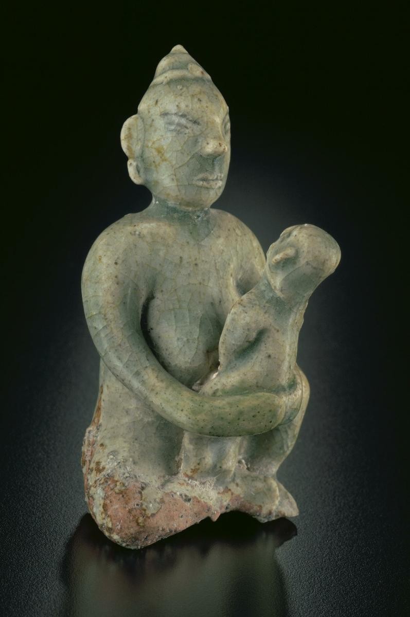 Figurine of a lady and child