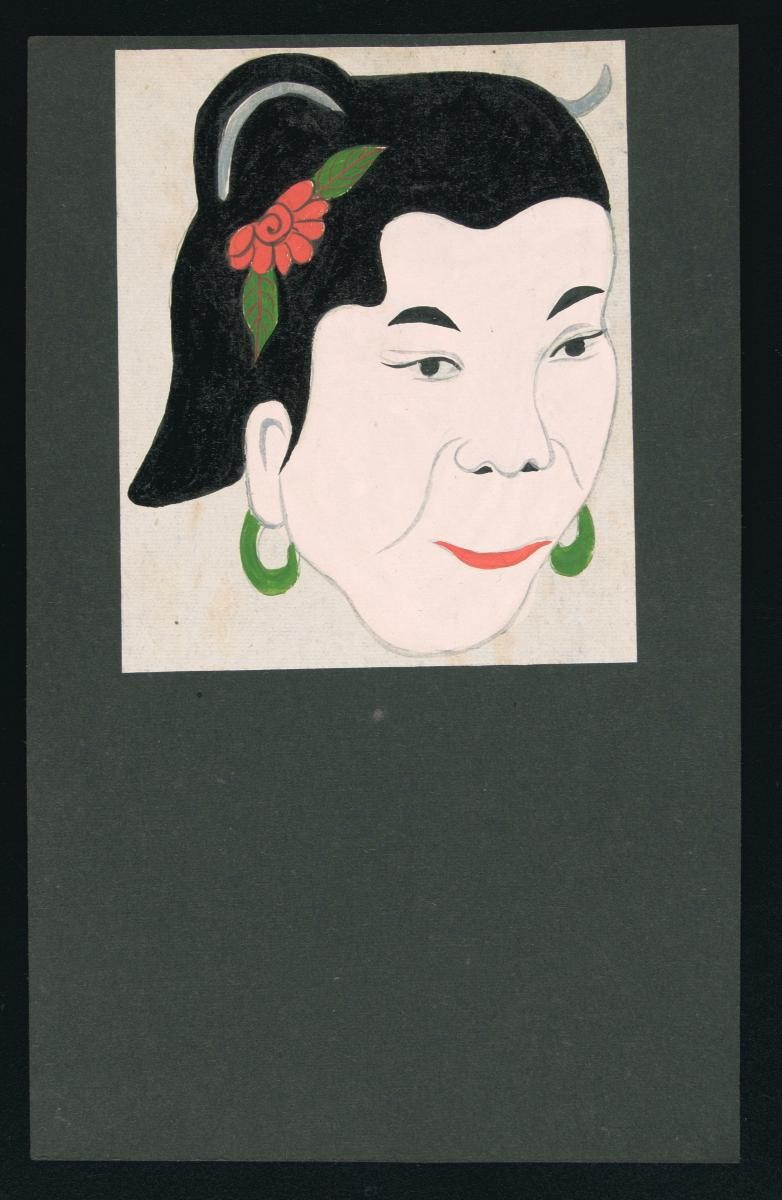 Opera face drawing of Xiang Xia Ma Ma (Peasant Mother)