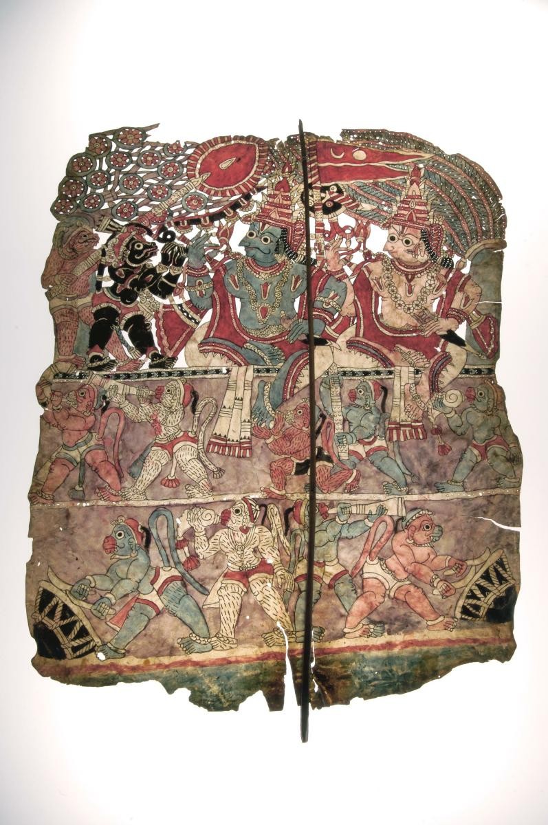 Shadow puppet, Rama Lakshmana at Kishkinda