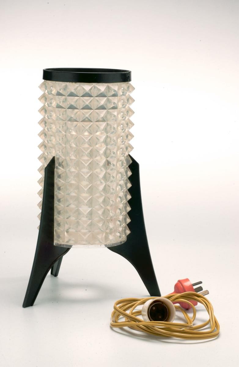 ‘Rocket’ cut-glass table lamp