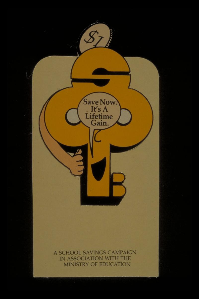 POSBank bookmark for the National School Savings Campaign