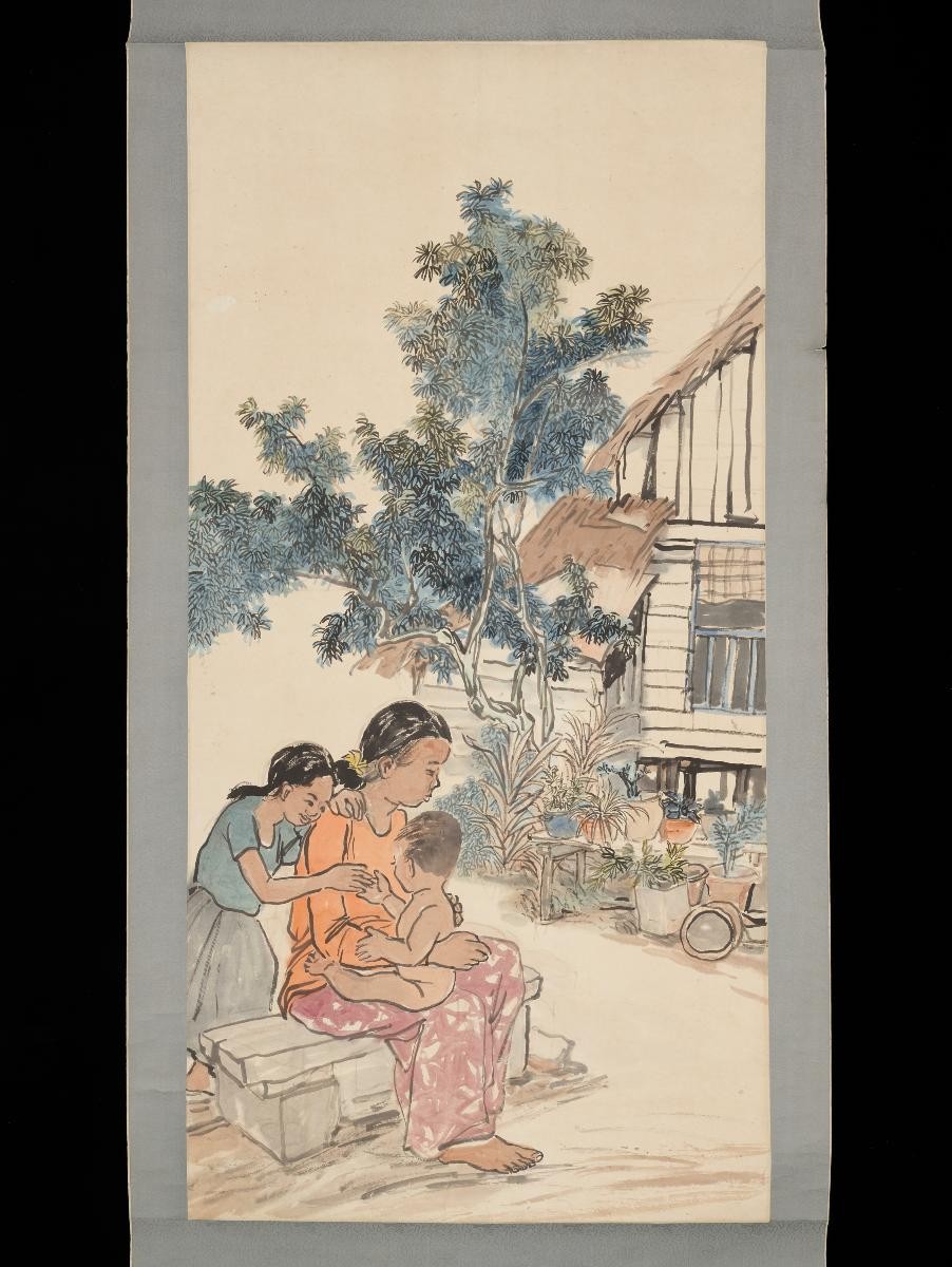 Not titled (Woman with children)
