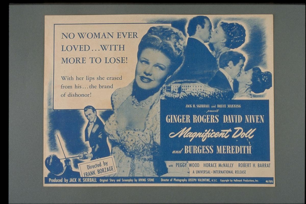 Movie poster for 'Magnificent Doll'