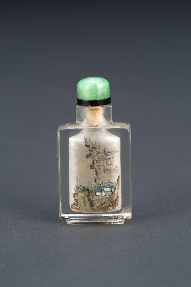 Inside-painted crystal snuff bottle