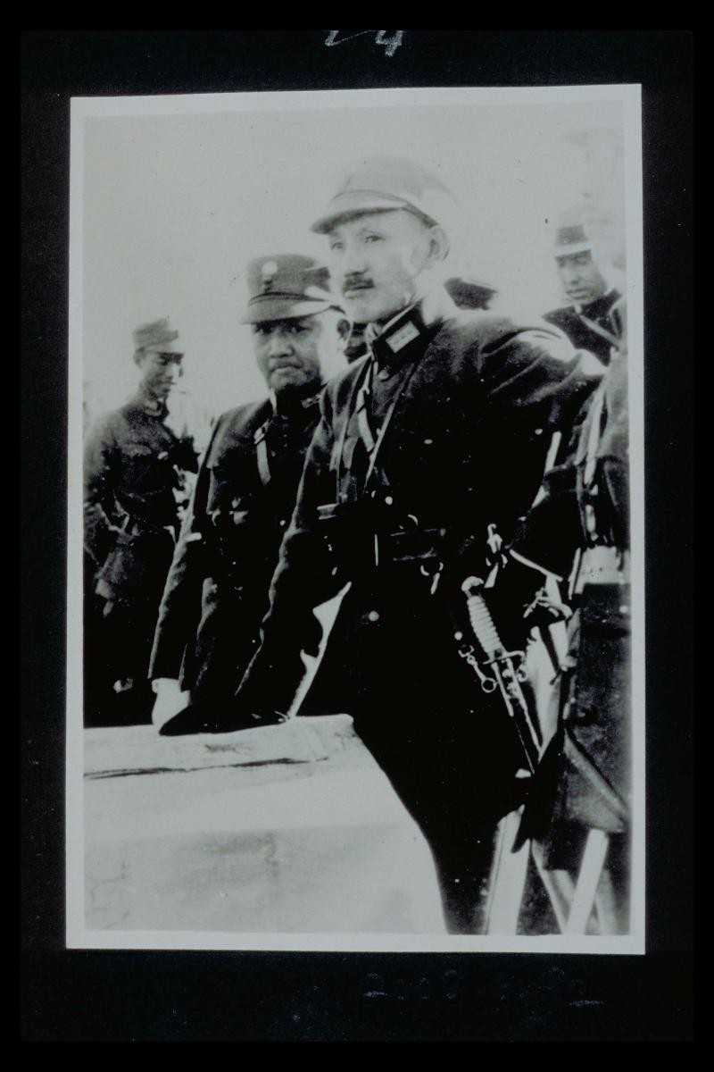 Japanese military officers in Shanghai