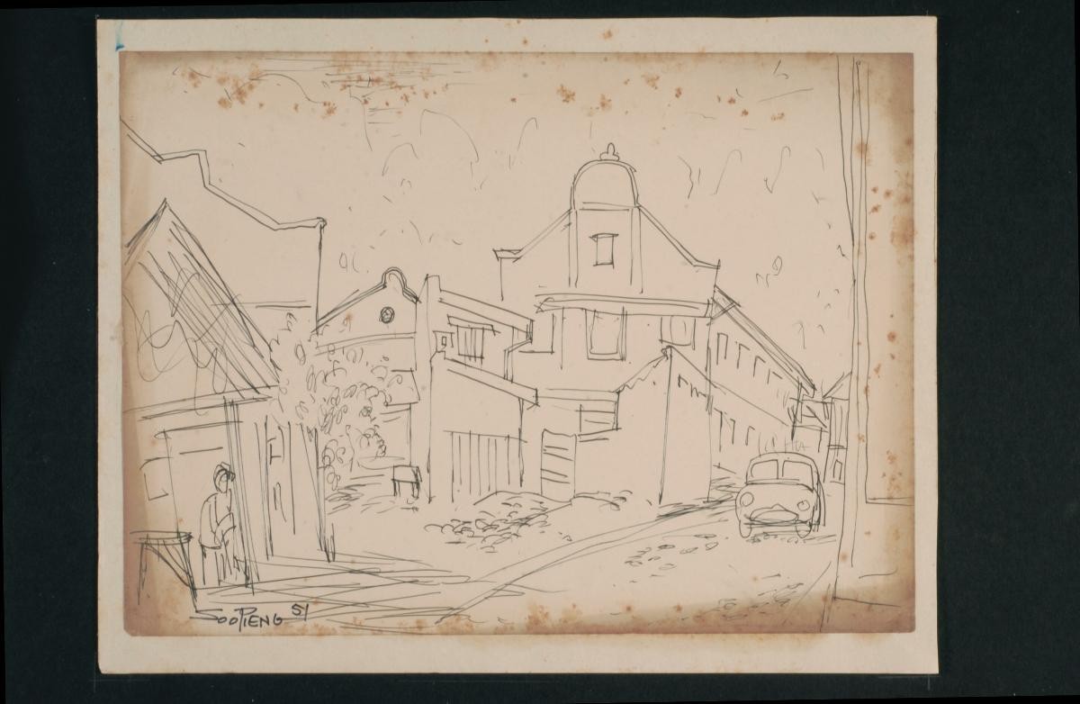 Untitled (Car along The Lane)
