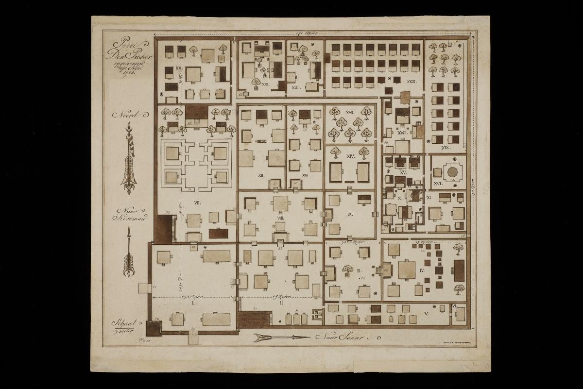 Map of the Poeri of Den Pasar