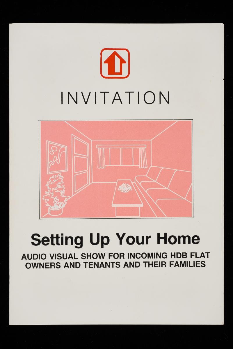 Housing Development Board (HDB) invitation to audio visual show for new homeowners
