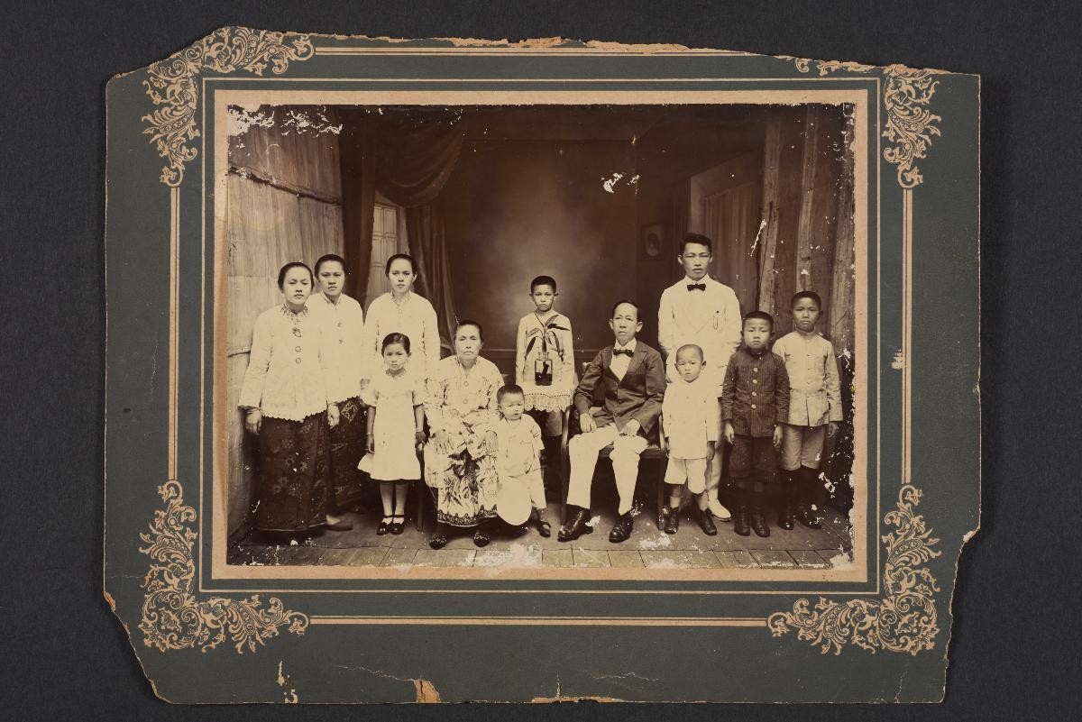 Photograph of a Peranakan family