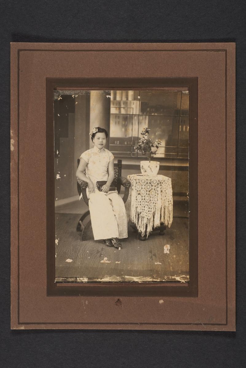 2 photographs from an album