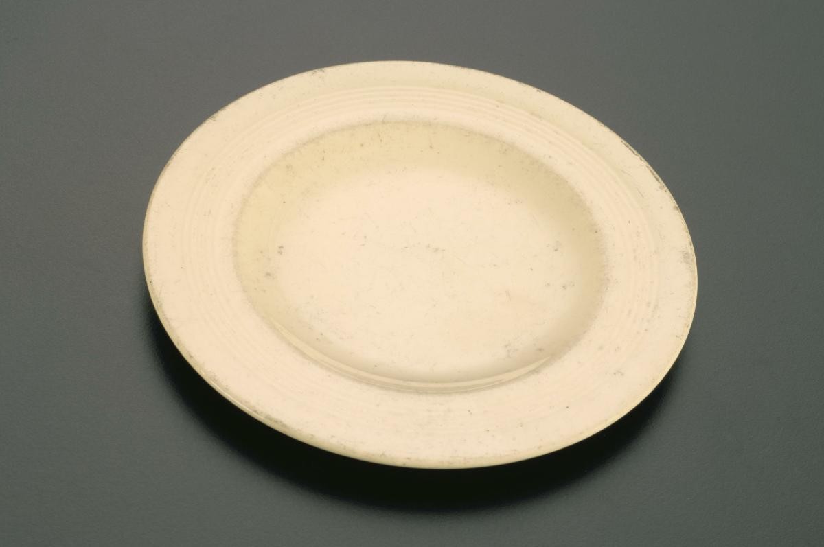 Yellow porcelain plate from Stamford Cafe