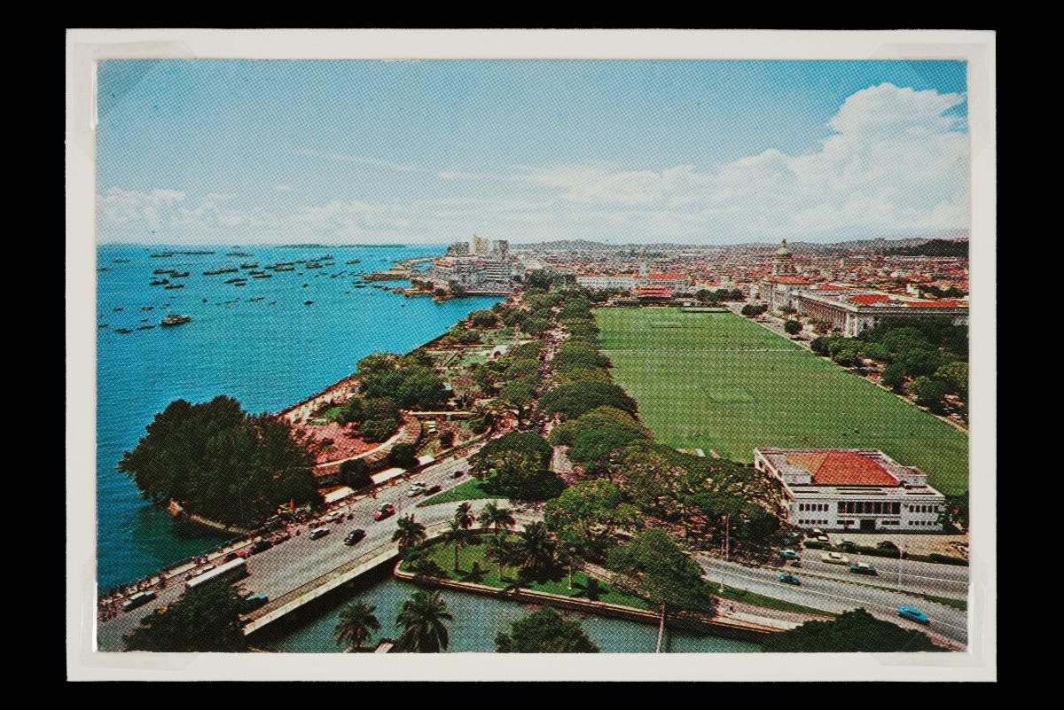 Aerial view of the Esplanade and Padang