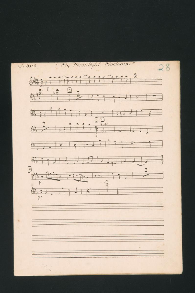 ‘My Moonlight Madonna’ music score
